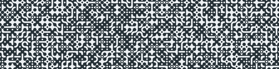Fototapeta na wymiar Truchet Random Pattern Generative Tile Art background illustration