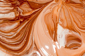 Brown paint to mixing colors