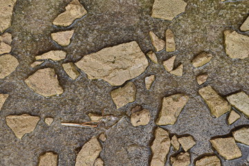 Cracked concrete texture closeup background