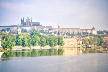 view of charles bridge in prague