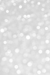 White Winter Holiday Lights Festive Background