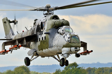 Military helicopter. - obrazy, fototapety, plakaty