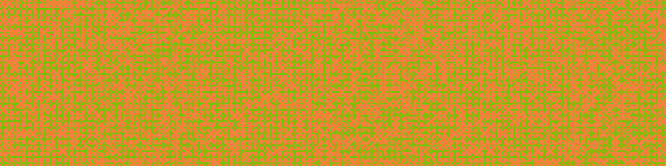 Fototapeta premium Truchet Random Pattern Generative Tile Art background illustration