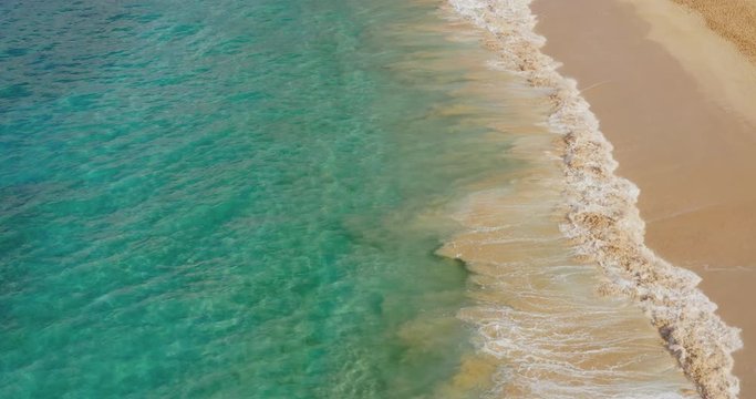 Aerial view of a beach paradise