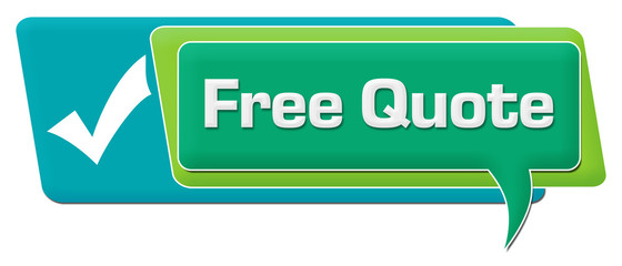 Free Quote Turquoise Green Comment Symbol Horizontal 