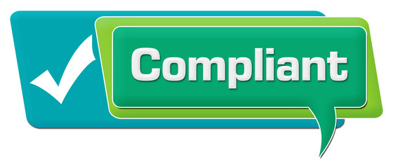 Compliant Turquoise Green Comment Symbol Horizontal 