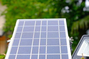 solar panels on the roof