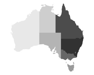 Fototapeta premium Karte von Australien