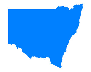 Fototapeta premium Karte von New South Wales
