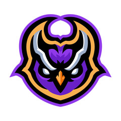 owl mascot logo template for esport activity