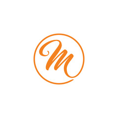 M letter logo icon. 