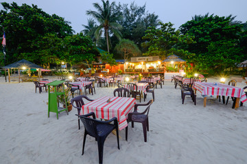 Pulau Perhentian, Terengganu - August 14th, 2018  : Beautiful scenery at Perhentian Island Malaysia.Perhentian Island is the most favourite holiday destination among tourists