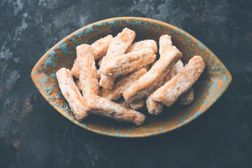 Maida Petha made using Corn Flour with sugar syrup coating