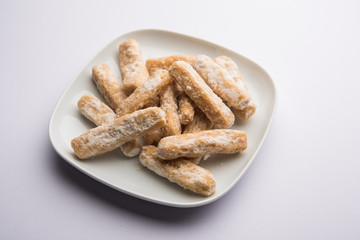 Maida Petha made using Corn Flour with sugar syrup coating