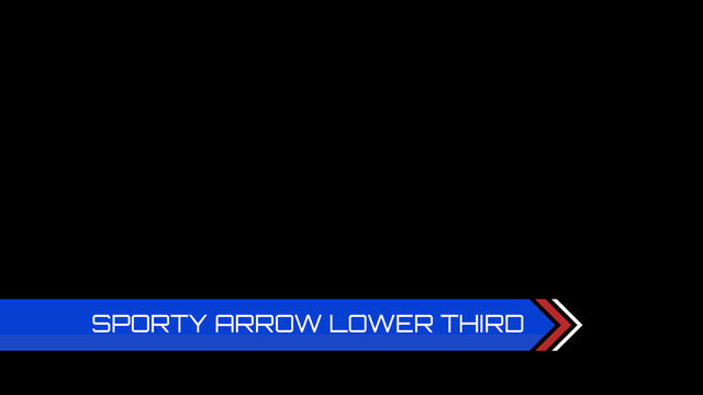 Sporty Arrow Lower Third