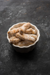 Maida Petha made using Corn Flour with sugar syrup coating