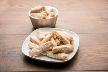 Maida Petha made using Corn Flour with sugar syrup coating