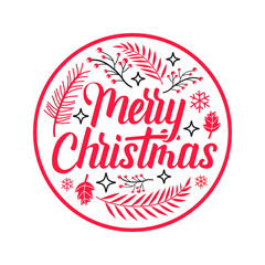 merry christmas greeting card