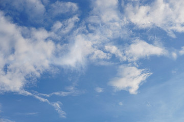 blue sky with cloud background 