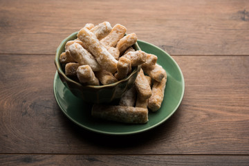 Maida Petha made using Corn Flour with sugar syrup coating