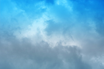 The clouds The beautiful blue sky