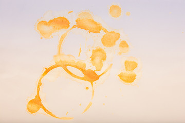 Coffee Stain on White Paper