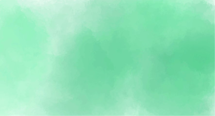 Green watercolor background for your design, watercolor background concept, vector.