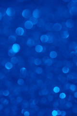 Blue Glitter Lights Abstract Background