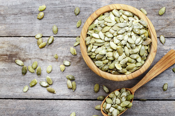pumpkin seeds in a plate