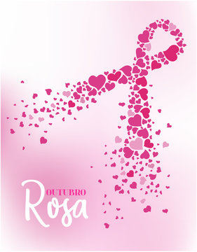 In October We Wear Pink Breast Cancer Awareness Screen Print -  Portugal