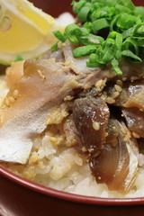 アジのお茶漬け