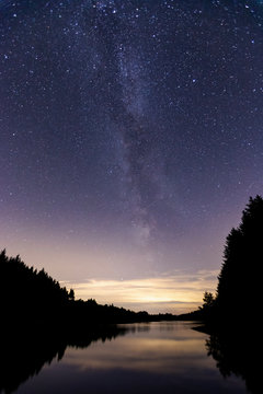 Milky Way over Cod Beck Resevoir, North Yorkshire