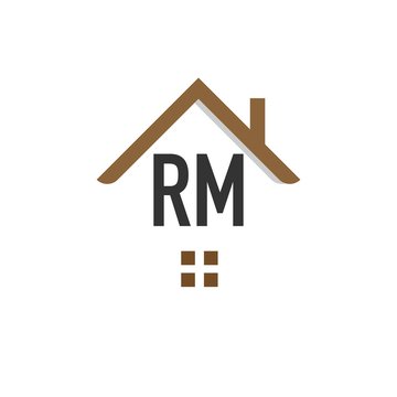 Initial Letter RM Building Logo Vector Design Template. Real Estate Logo