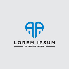 Obraz premium initial letters of the AA logo icon, inspiring logo designs for companies from. -Vectors