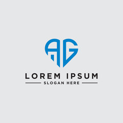 initial letters AG logo, inspiring logo designs for companies from. -Vectors