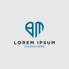 initial letter BM logo icon, the logo design inspiration for the company from. -Vectors