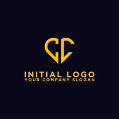 logo design for companies, Inspiration from the initial letters of the CC logo icon. - Vector
