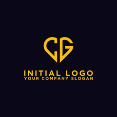 logo design for the company, Inspiration from the initial letters of the CG logo icon. - Vector