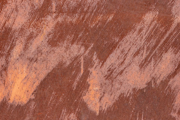 Old rusty grunge orange metal texture background.