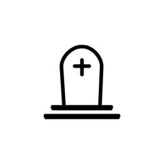 Obraz premium Tomb icon. Christian death symbol.