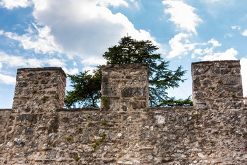 The castle Brando in the village of Cison di Valmarino