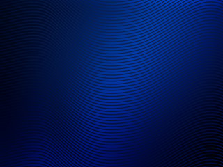 Blue abstract decorative background with waving line
