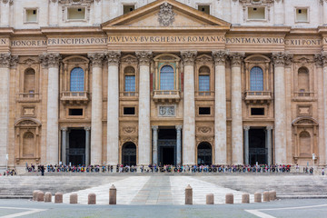 Fototapeta na wymiar San Pietro Basilica, Vatican, Rome, Italy, Europe