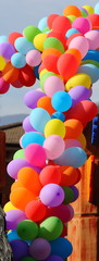 Rainbow of Balloons various colors