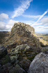 Highest mountain in Continental Portugal - Cantaro Magro at Serra da Estrela