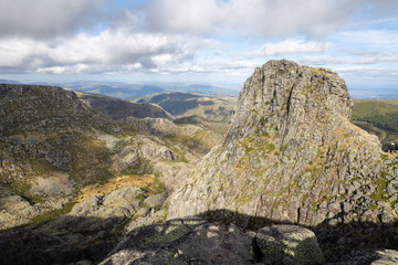 Highest mountain in Continental Portugal - Cantaro Magro at Serra da Estrela