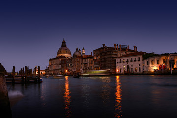 Fototapeta na wymiar Romantic Sunset in Venice, Italy, Europe