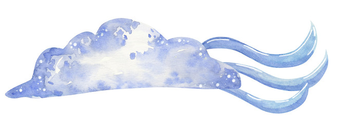 earth, hand drawn watercolor illustration isolated on white.