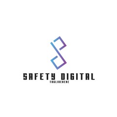 vector logo letters S flat template. modern, simple, branding, letters S, emblem vector illustrasion