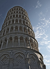 Pisa Tower with high dynamic range effect